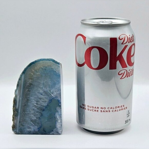 Blue Agate Silver Edge Microcrystalline Quartz - Picture 6 of 7